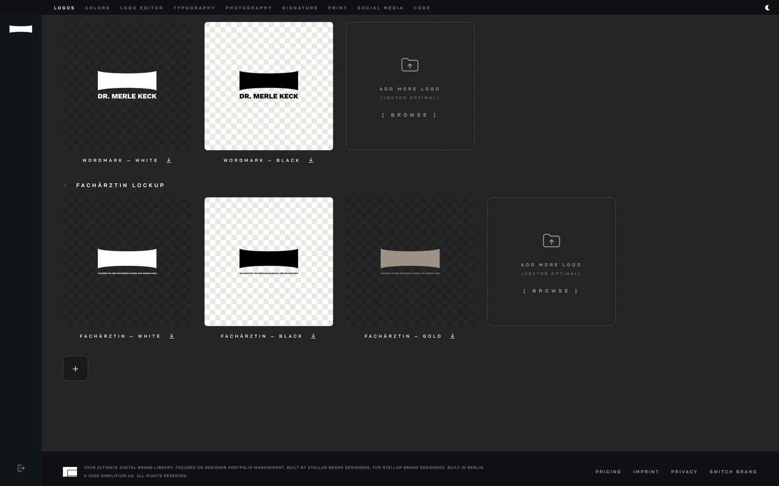 FRONT STYLE logo chapters with every variant, SVG / PNG / ZIP one click away